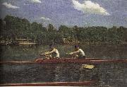 Thomas Eakins The buddie is rowing the boat oil